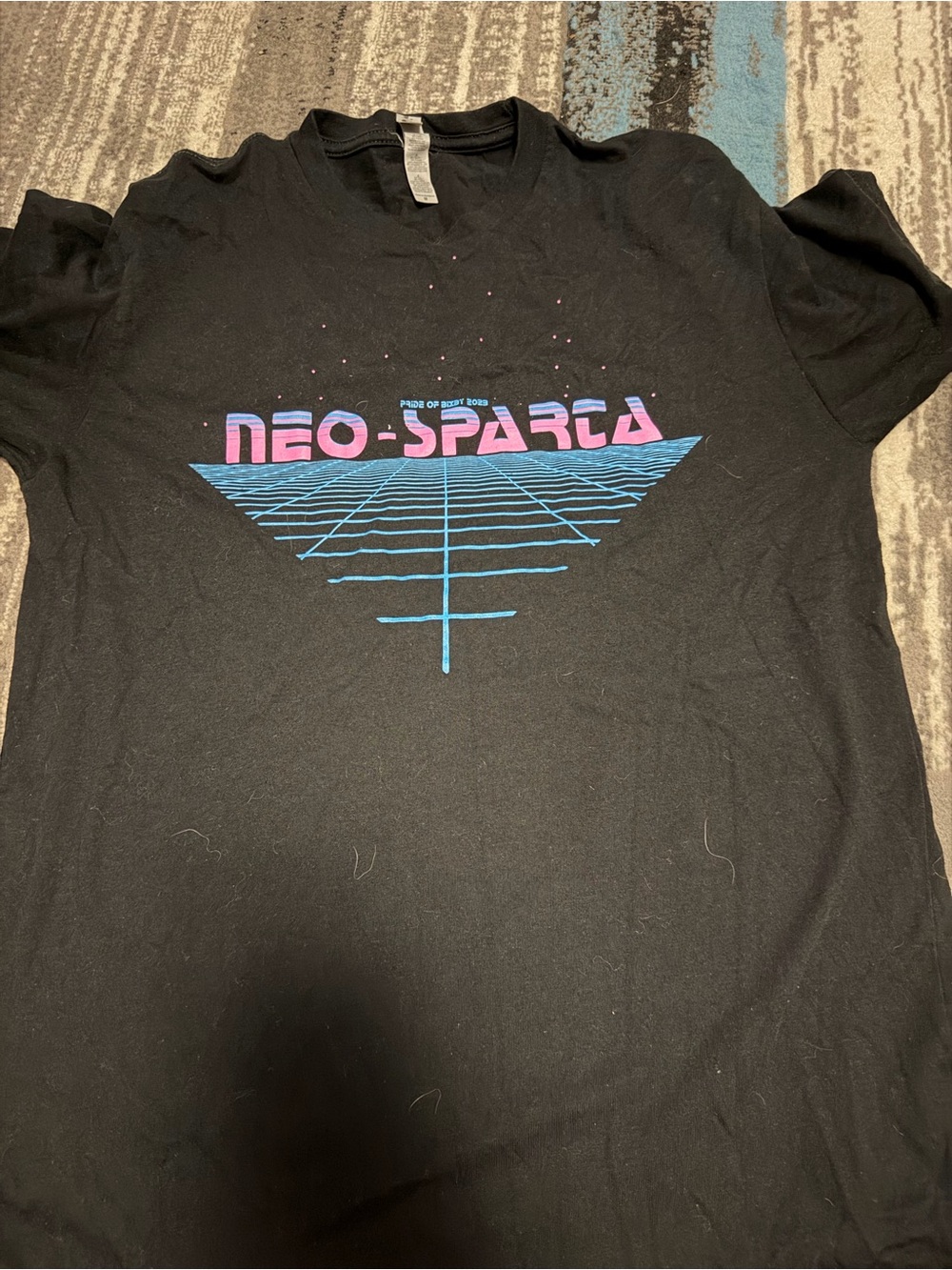 Next Level Apparel Black Tee with Gray Tag